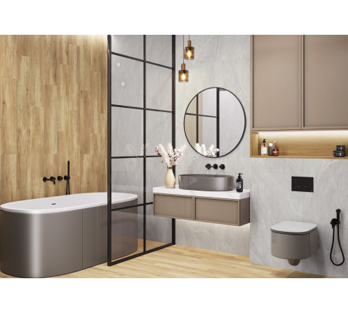 Керамогранит Alma Ceramica GFU60120RKL04R Rock Line 60x120 белый глазурованный матовый / противоскользящий под камень