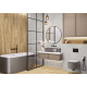 Керамогранит Alma Ceramica GFU60120RKL04R Rock Line 60x120 белый глазурованный матовый / противоскользящий под камень