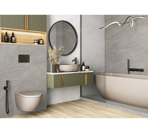 Керамогранит Alma Ceramica GFU60120RKL04R Rock Line 60x120 белый глазурованный матовый / противоскользящий под камень