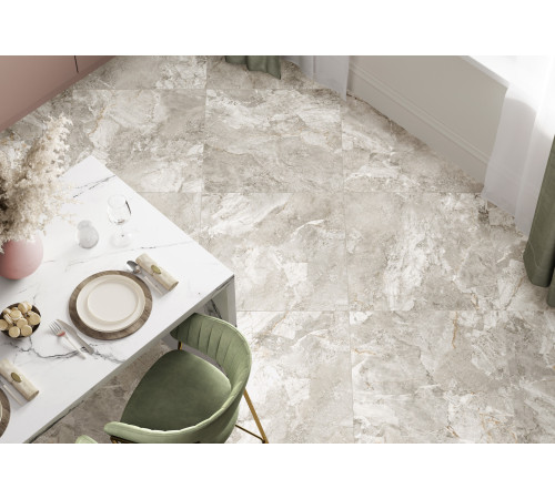 Керамогранит Alma Ceramica GFU60120RKL04R Rock Line 60x120 белый глазурованный матовый / противоскользящий под камень