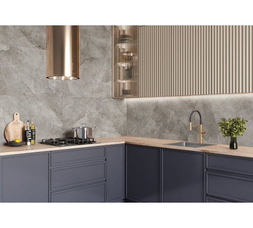 Керамогранит Alma Ceramica GFU60120RKL04R Rock Line 60x120 белый глазурованный матовый / противоскользящий под камень