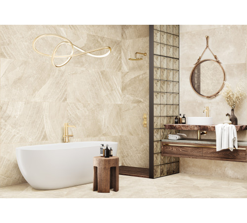 Керамогранит New Trend D60203M Rock Gray 60x60 серый матовый / карвинг под камень