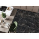 Керамогранит New Trend GP40SAM99L Sanremo Black 60x60 черно-белый лаппатированный под камень
