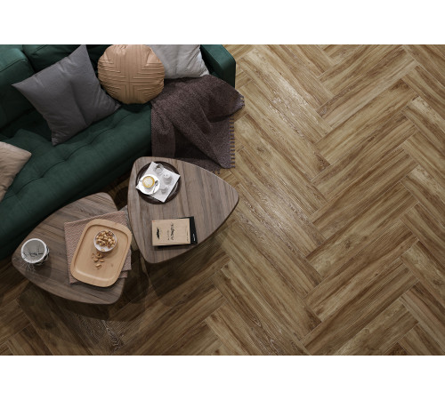 Керамогранит Alma Ceramica GFA92SNR40R Sanray 90x20 коричневый матовый под дерево / паркет
