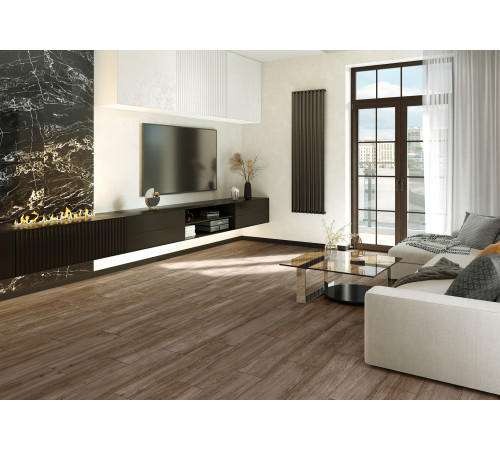 Керамогранит Alma Ceramica GFA92SNR40R Sanray 90x20 коричневый матовый под дерево / паркет