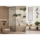 Керамогранит Delacora GP2090SNN99L Santorini Black 20x90 черный лаппатированный / рельефный под камень
