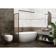 Керамогранит Delacora GP2090SNN99L Santorini Black 20x90 черный лаппатированный / рельефный под камень