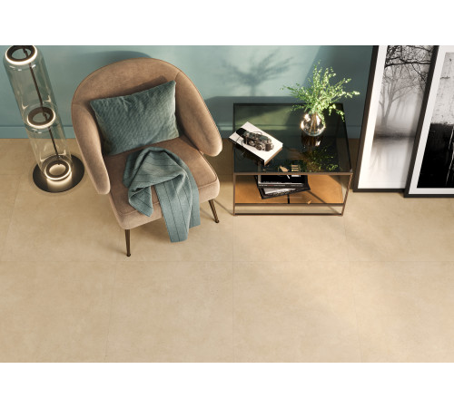 Керамогранит Alma Ceramica GFU6060SHP40R Sharp 60x60 бежевый глазурованный матовый / карвинг / противоскользящий под бетон