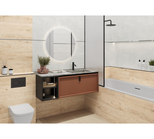 Керамогранит Alma Ceramica GFU6060SHP40R Sharp 60x60 бежевый глазурованный матовый / карвинг / противоскользящий под бетон