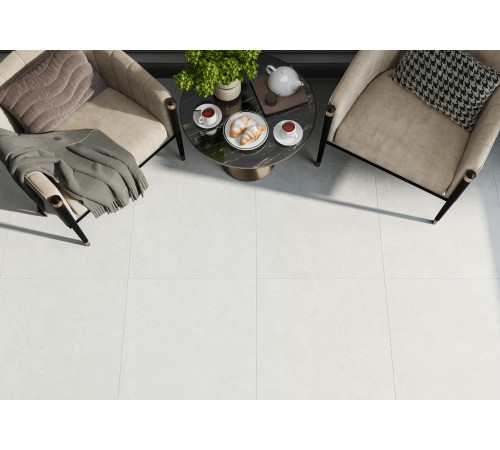 Керамогранит Alma Ceramica GFU6060SHP40R Sharp 60x60 бежевый глазурованный матовый / карвинг / противоскользящий под бетон