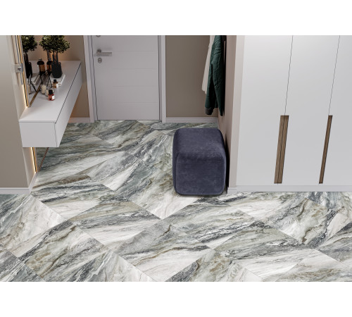 Керамогранит New Trend D60216M Simphony 60x60 серый матовый / карвинг под мрамор