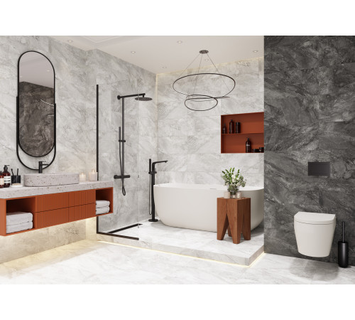 Керамогранит Delacora D30003M Slate Green 30x60 зеленый матовый карвинг под камень