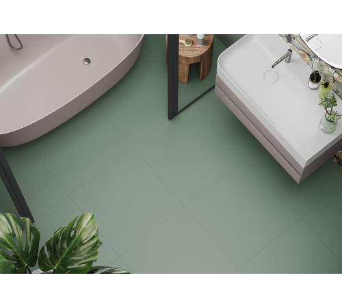 Керамогранит Alma Ceramica GFU6060SPR10R Spector 60x60 зеленый матовый / противоскользящий моноколор