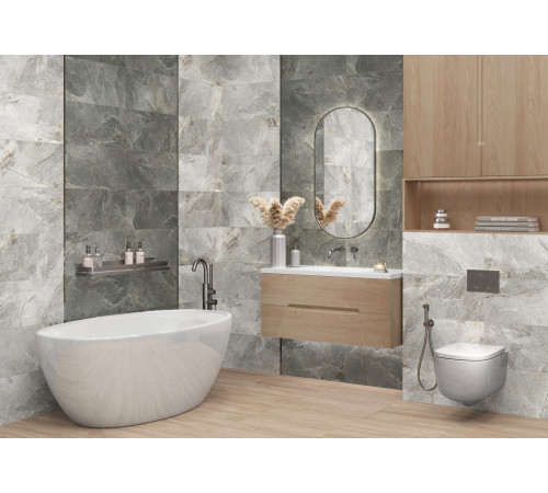 Керамогранит Delacora D30006M Stoncrete Beige 30x60 бежевый матовый карвинг под камень