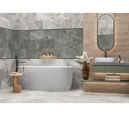 Керамогранит Delacora D30006M Stoncrete Beige 30x60 бежевый матовый карвинг под камень