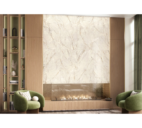 Керамогранит LCM 60120WOF01P Wonderfull 60x120 кремовый полированный под камень