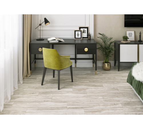 Керамогранит Alma Ceramica GFA92WDW07R Wonderwood 90x20 белый матовый под дерево / паркет