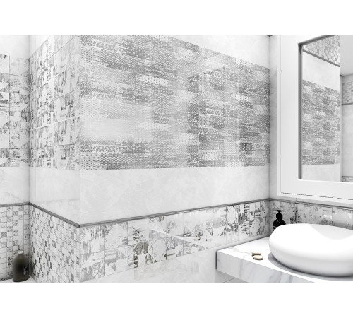 Декор Saturn Silver DW11STN00 200x600x9 Глянцевая
