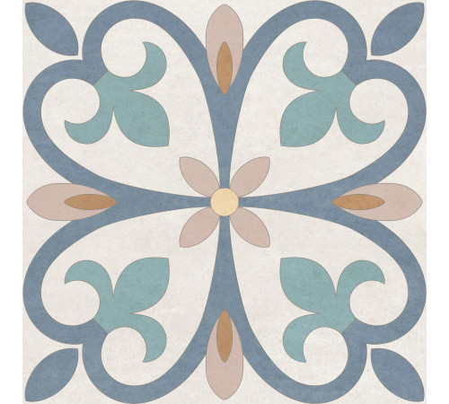 Керамогранит New Trend GP2020DSA02 Design Art Dawn 20x20 микс матовый с орнаментом
