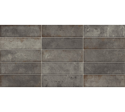 Плитка настенная Elbrus Brick Graphite WT36ELR17 300x600x9 Матовая