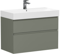 Тумба под раковину Allen Brau Infinity 85 1.210026.CGM олива матовый