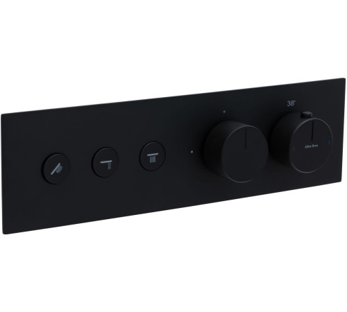 Смеситель для душа Allen Brau Liberty 5.33003-31 (с внутренней частью, 3 выхода) черный матовый