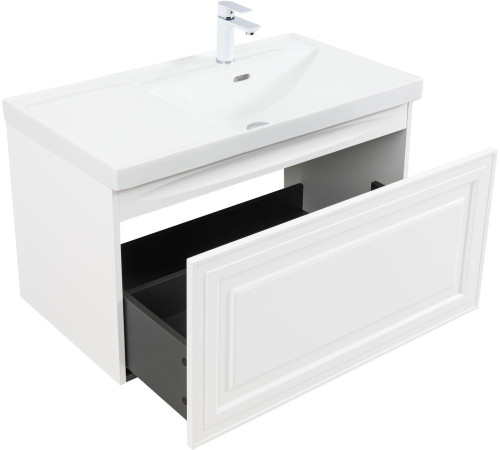 Тумба под раковину Aquanet Агата 90 белый сатин