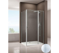 Душевой уголок Allen Brau Priority 90x80 3.31002.BA + 3.31014.BA серебро браш