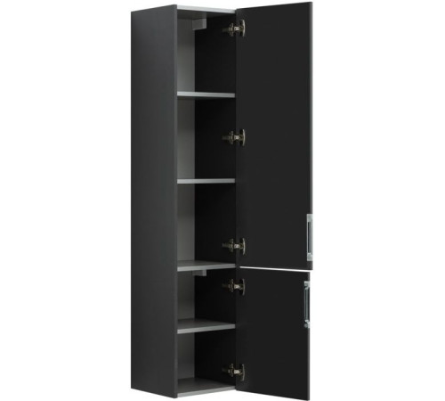 Шкаф-пенал Aquanet Алвита 35 серый антрацит