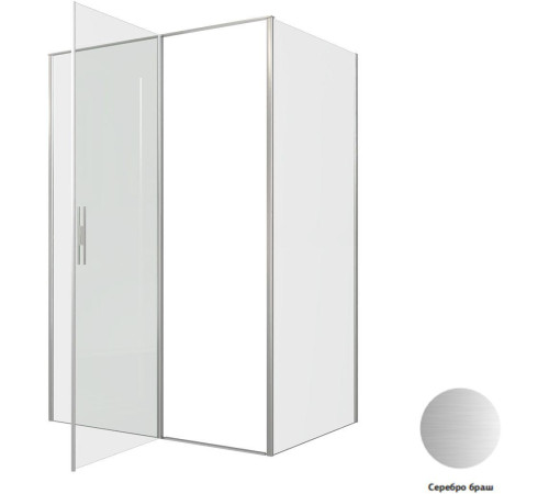 Душевой уголок Allen Brau Priority 140x100 3.31035.BA + 3.31047.BA серебро браш