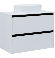 Тумба под раковину Allen Brau Activity 90 1.34005.WM белый матовый/черный браш