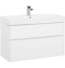 Тумба с раковиной Aquanet Бруклин 100 белый