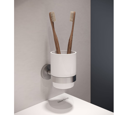 Стакан Allen Brau Priority 6.31002-BN белый/никель браш