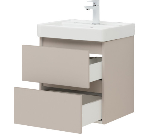 Тумба под раковину Aquanet Вега 2.0 50 бежевый