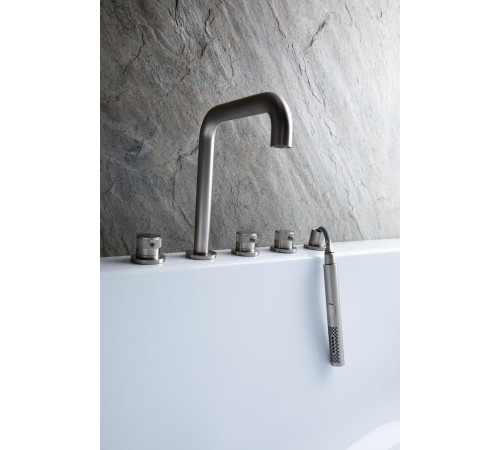 Смеситель на борт ванны Allen Brau Priority 5.31007-BN (с внутренней частью) никель браш