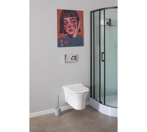 Унитаз подвесной Aquanet Rimless Roll-W CL-12249D