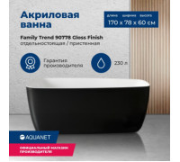 Акриловая ванна Aquanet Family Trend 170x78 90778-GW-MB