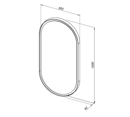 Зеркало Allen Brau Infinity 50 1.21016.WT белый