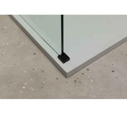 Душевая перегородка Allen Brau Infinity 1 80 3.21003.BBA черный браш