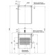 Тумба с раковиной Aquanet Латина 60 белый (2 ящика)