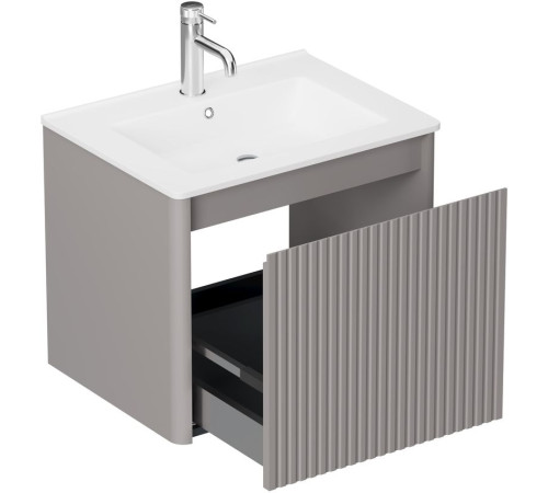 Тумба под раковину Allen Brau Gravity 60 1.370016.PGM платина матовый