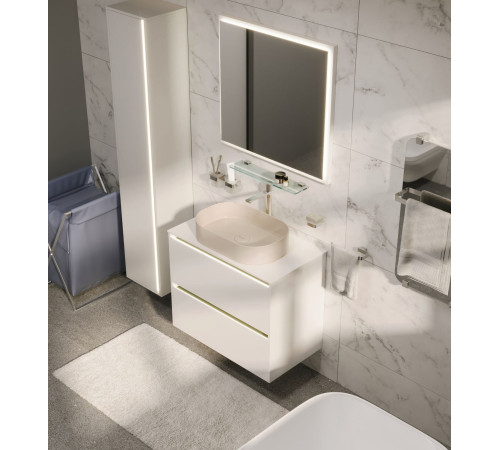 Тумба под раковину Allen Brau Activity 90 1.34013.WM белый матовый/олива браш