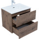 Тумба под раковину Aquanet Алвита New 60 2 ящика, дуб веллингтон табак
