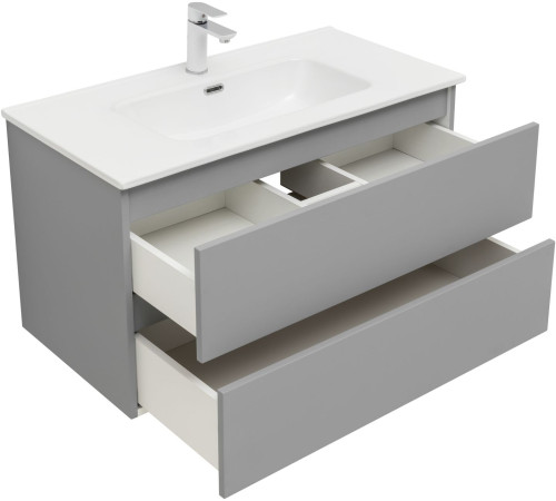 Тумба под раковину Aquanet Вега 2.0 90 мисти грин