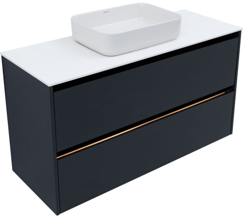 Тумба под раковину Allen Brau Activity 120 1.34007.AM антрацит матовый/черный браш