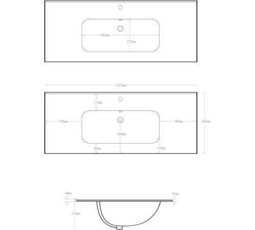 Раковина Aquanet Flat 100 белая матовая