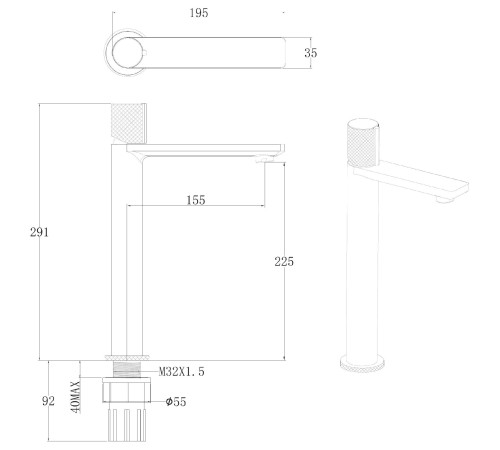 Смеситель для раковины Allen Brau Liberty 5.33002-00 хром
