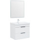 Тумба под раковину Aquanet Ирис New 70 белый глянец (2 ящика)