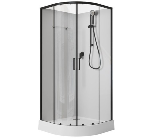 Душевая кабина Aquanet Passion EVO R black 90x90 набор 1