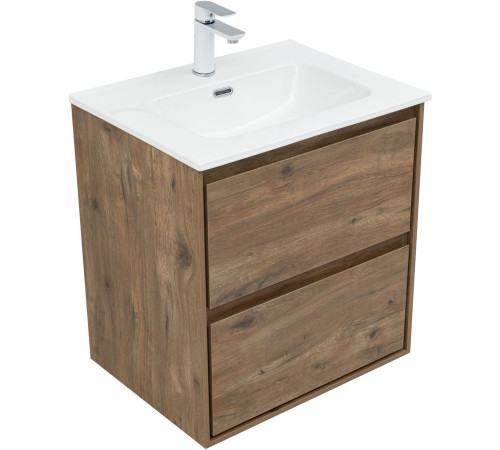 Тумба под раковину Aquanet Милан 60 дуб рустикальный
